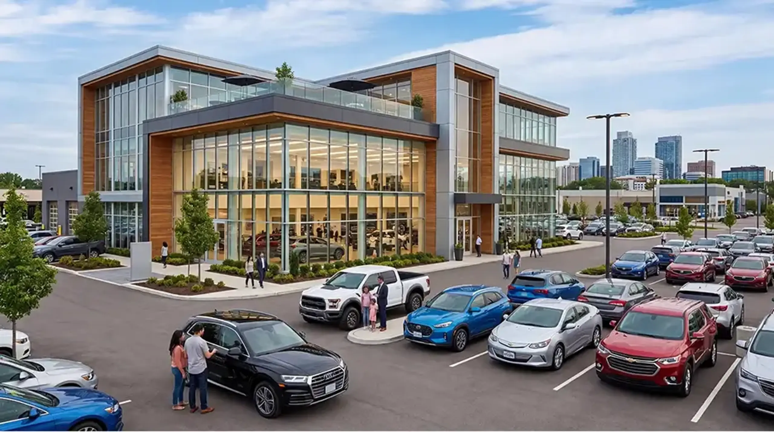 a car dealership