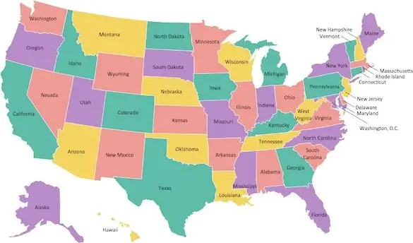 United States map